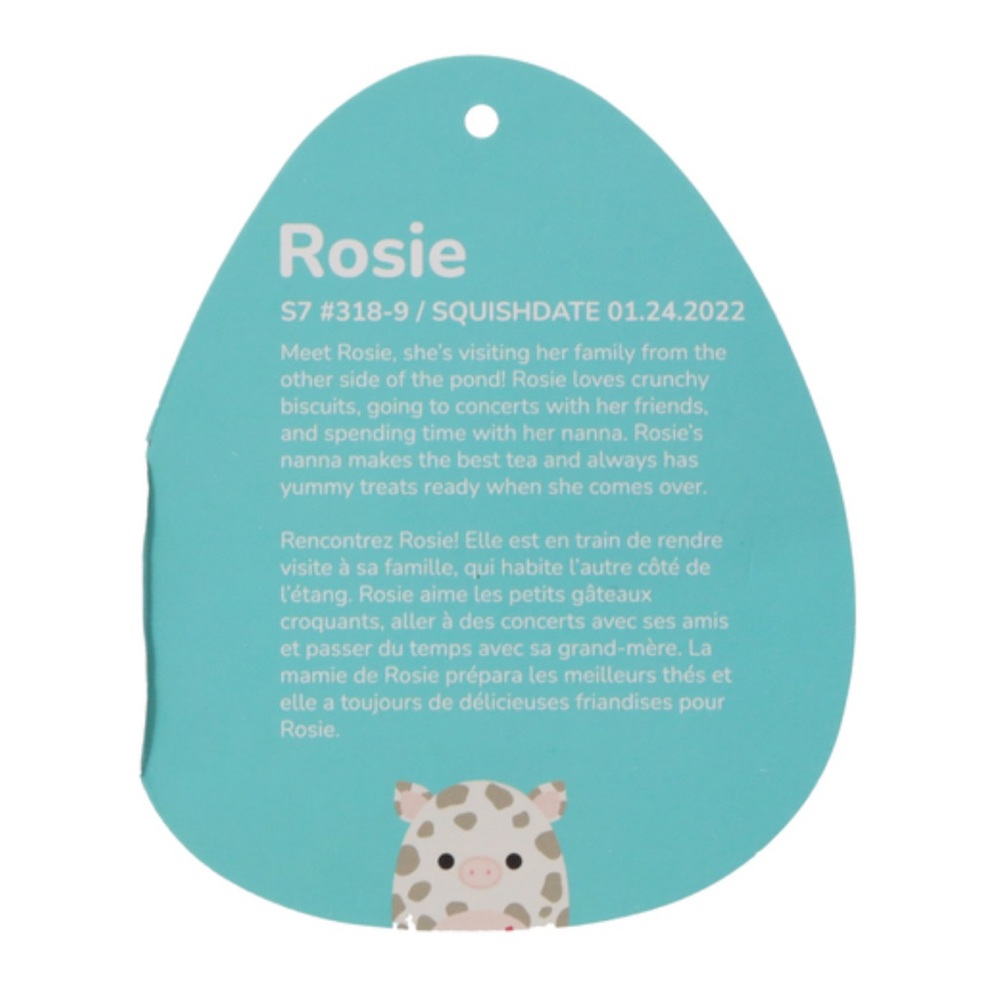 NWT 7” Rosie the Pig Best Friends Squishmallow - Picture 3 of 3